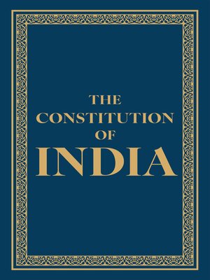 cover image of The Constitution of India
